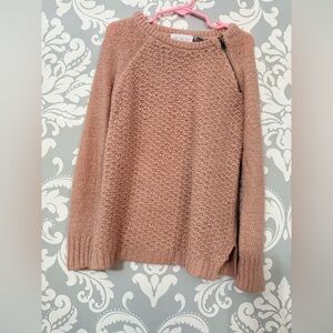 10/$25 • TCP Pink Knit Zip‎ Detail Sweater
